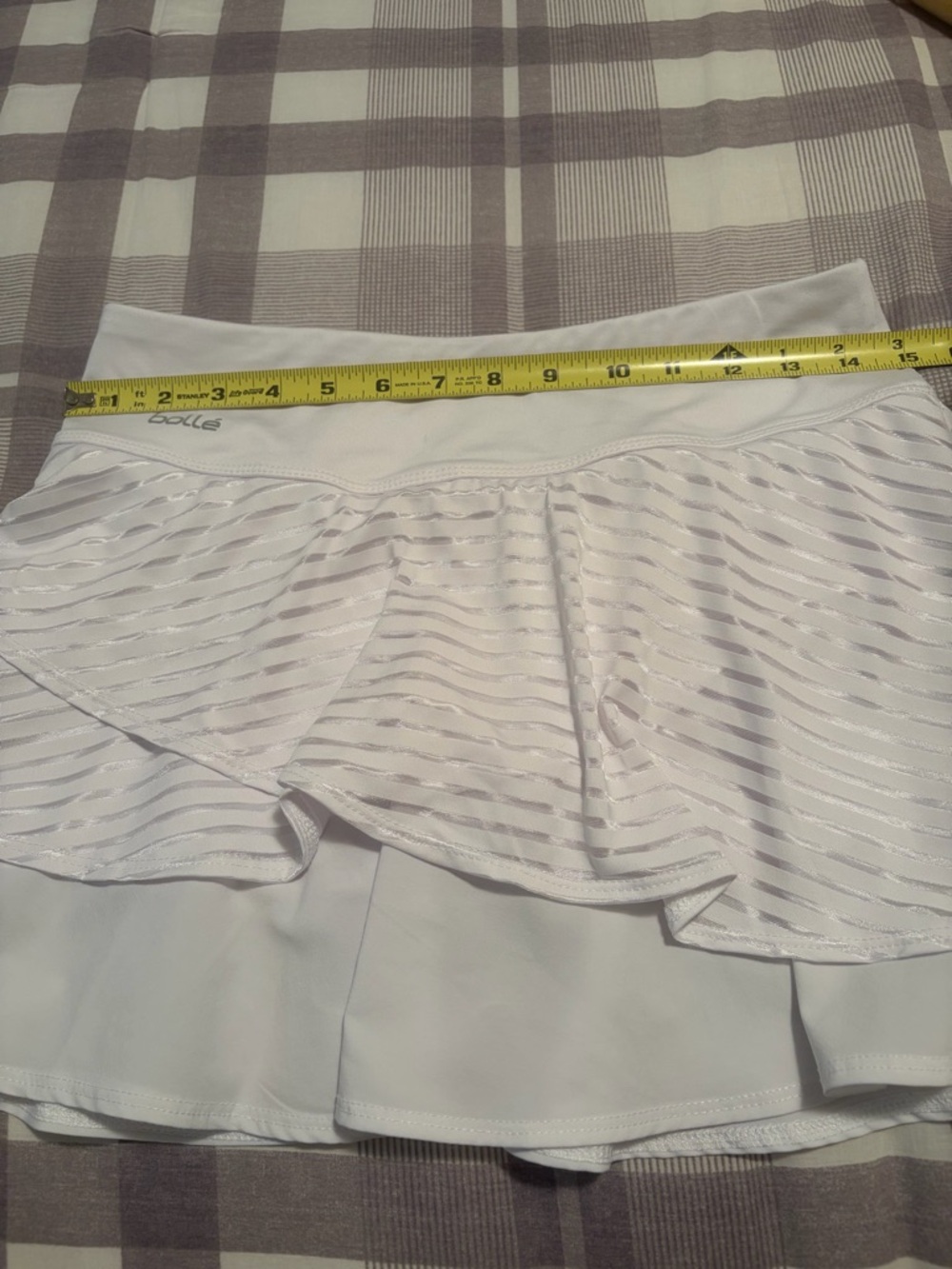 bolle White Layered Flounce Tennis Skirt - Picture 5 of 8
